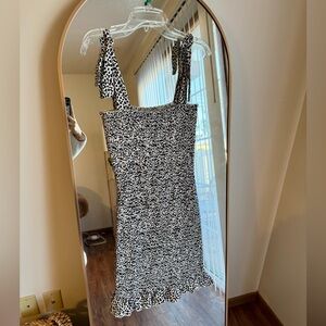 Express black and white leopard dress. Size XS